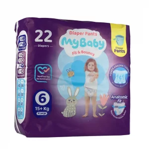 پوشک شورتی کانال دار خیلی بزرگ مای بی بی - سایز 6