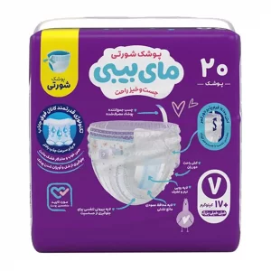 پوشک شورتی کانال دار مای بیبی سایز 7 - 20 عددی