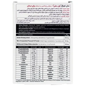 قرص مولتی ویتامین و مینرال وان دیلی آقایان سان نچرال - 30 عددی