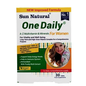 قرص مولتی ویتامین و مینرال وان دیلی بانوان سان نچرال - 30 عددی