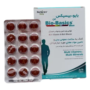 قرص مولتی ویتامین آقایان بایوبیسیکس نیچرز اونلی - 30 عددی