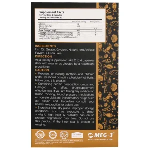 کپسول امگا3 روغن ماهی گلدن سیز کارن - 60 عددی