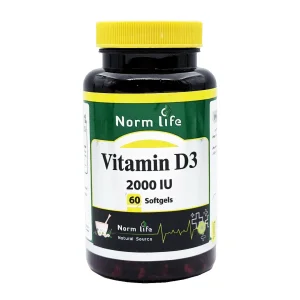 سافت ژل ویتامین د3 2000 واحدی نورم لایف - 60 عددی