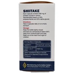 کپسول شیتاکه گرین وی پی ای وارنا - 30 عددی