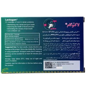 قرص مکیدنی لاکتوگام زیست تخمیر - 10 عددی