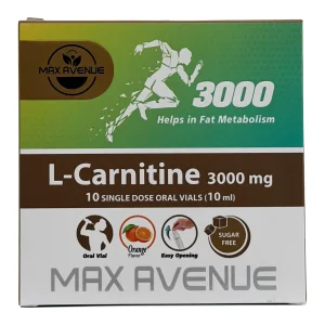 ویال مایع خوراکی ال کارنیتین مکس اونیو 3000 میلی گرم - 10 عددی