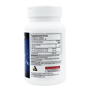 کپسول نرم روغن ماهی امگا 3 آدونیس کیش - 30 عددی