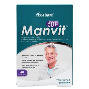 کپسول سافت ژل من ویت 50+ سال ویواتیون - 30 عددی