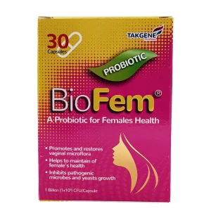 کپسول پروبیوتیک بایو فم تک ژن فارما - 30 عددی