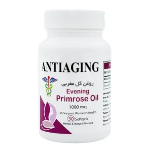 سافت ژل ایونینگ پریم رز اویل (گل مغربی) آنتی ای جینگ - 30 عددی