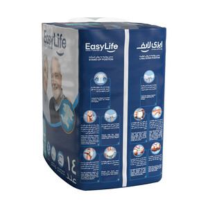 پوشینه چسبی بزرگسال ایزی لایف سایز بزرگ - 14 عددی