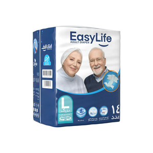 پوشینه چسبی بزرگسال ایزی لایف سایز بزرگ - 14 عددی