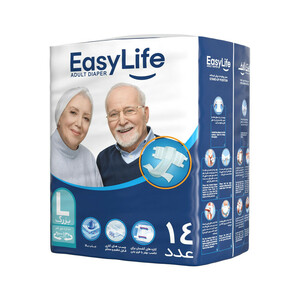 پوشینه چسبی بزرگسال ایزی لایف سایز بزرگ - 14 عددی
