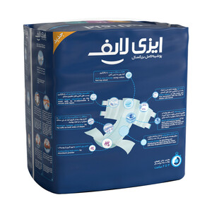 پوشینه چسبی بزرگسال ایزی لایف سایز متوسط - 16 عددی