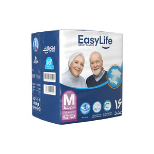 پوشینه چسبی بزرگسال ایزی لایف سایز متوسط - 16 عددی