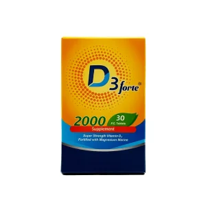 قرص ویتامین د3 (D3) 2000 فورت هولیستیکا - 30 عددی