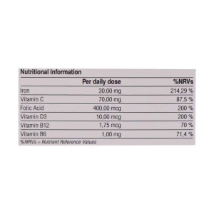کپسول سیدرال فولیک فارمانوترا - 30 عددی