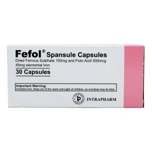 کپسول آهن ففول اینترافارم - 30 عددی