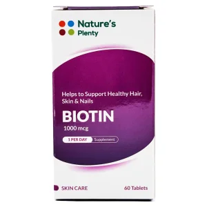 قرص بیوتین ( 1000 میکروگرم ) نیچرز پلنتی - 60 عددی