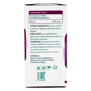 قرص بیوتین ( 1000 میکروگرم ) نیچرز پلنتی - 60 عددی