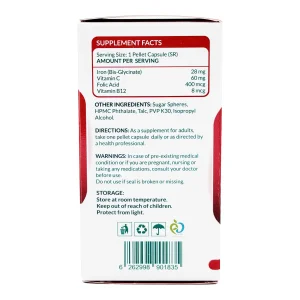 کپسول پلت آیرون + ویتامین ث نیچرز پلنتی - 60 عددی