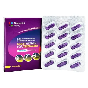 کپسول مولتی ویتامین نوجوانان و جوانان  نیچرز پلنتی - 30 عددی