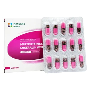 کپسول پلت مولتی ویتامین و مینرال خانم ها + 50 نیچرز پلنتی - 30 عددی