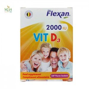 ویتامین د3 2000 فیشر فلکسان | Fisher Flexan Vitamin D3 2000