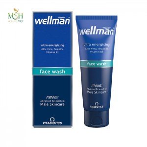 ژل شستشوی پوست صورت ول من ویتابیوتیکس | Vitabiotics Wellman Ultra Energising Face Wash