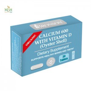 کلسیم 600 و ویتامین د برونسون | Bronson Calcium 600 with Vitamin D Oyster Shell
