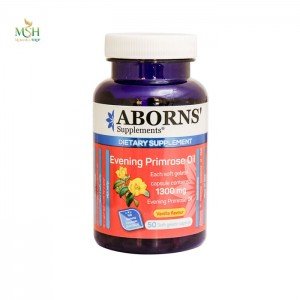 روغن گل مغربی 1300 میلی گرم ابورنز | Aborns Evening Primrose Oil 1300 mg