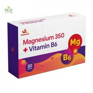 منیزیم 350 + ویتامین ب 6 ویتامین لایف | Vitamin Life Magnesium 350 +VitaminB6