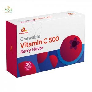 ویتامین ث جویدنی 500 میلی گرمی ویتامین لایف | Vitamin Life Chewable Vitamin C 500