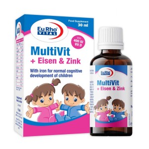 قطره مولتی ویت + آیزن و زینک یوروویتال - 30 میلی لیتر