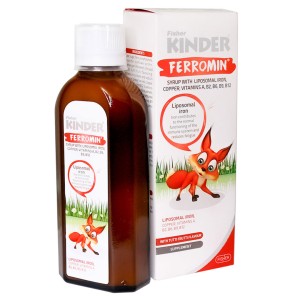 شربت آهن کودکان فرومین فیشر کیندر 200 میلی لیتری