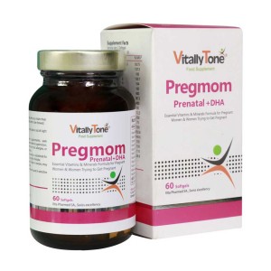 مکمل بارداری پرگمام (پریناتال+DHA) ویتالی تون 60 عددی
