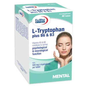 قرص ال-تریپتوفان پلاس B6 و B3 یوروویتال 60 عددی