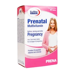 قرص مولتی‌ویتامین مخصوص دوران بارداری پریناتال  یوروویتال 60 عددی