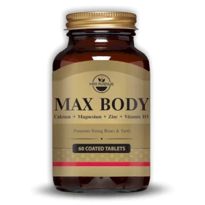 قرص مکس بادی (کلسیم+منیزیم+زینک+ویتامین د3) مکس اونیو 60 عددی