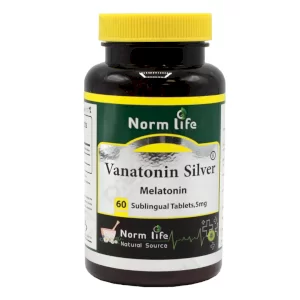 قرص زیر زبانی واناتونین سیلور (ملاتونین 5 میلی گرم) نورم لایف 60 عددی