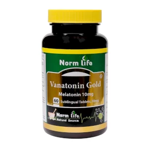 قرص زیر زبانی واناتونین گلد (ملاتونین 10 میلی گرم) نورم لایف 60 عددی