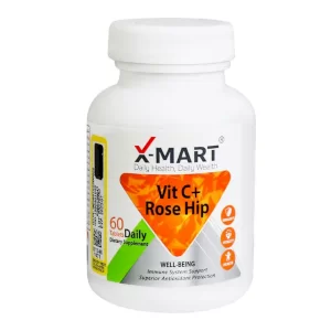 قرص ویتامین C پلاس رز هیپ ایکس مارت 60 عددی