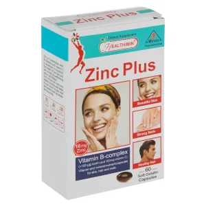 سافت ژل زینک پلاس هلثی مین 60 عددی