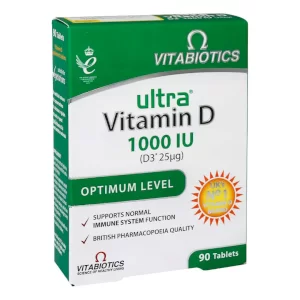 قرص اولترا ویتامین د 1000 واحد ویتابیوتیکس 90 عددی