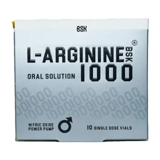 ویال ال آرژنین 1000 میلی گرم بی اس کی - 10 عددی