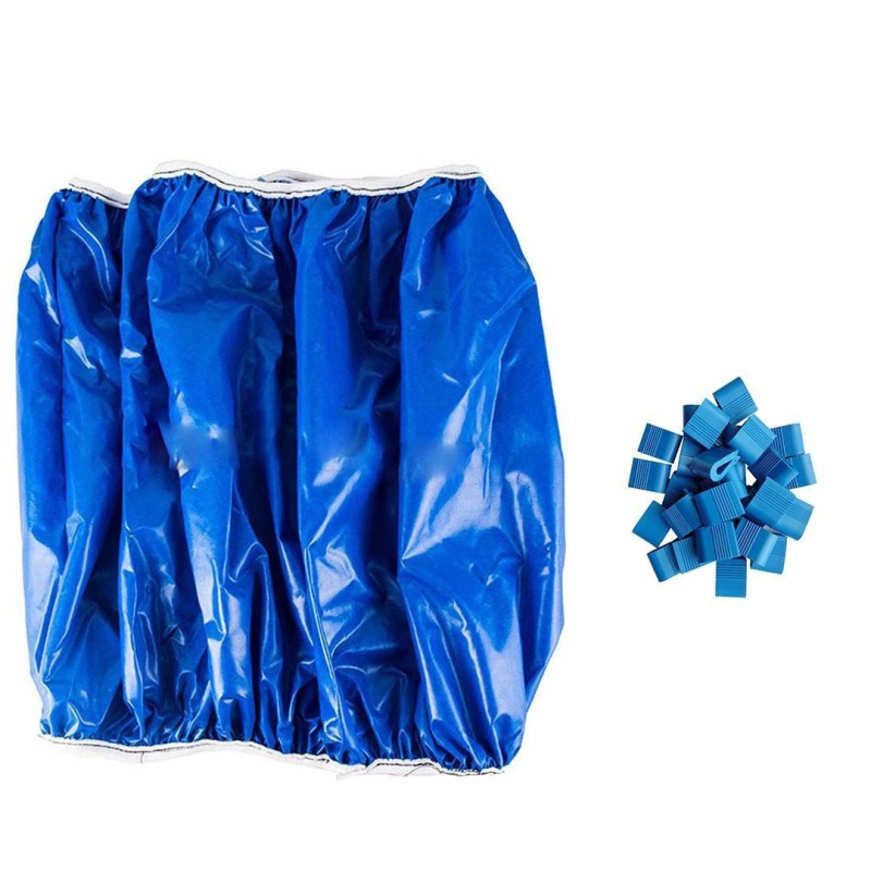 برزنت کشی کولر آبی با بست پلاستیکی در اصفهان