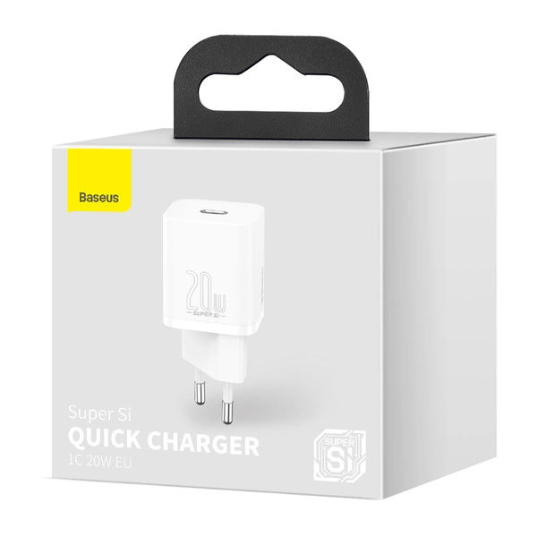 آداپتور شارژر باسئوس مدل Baseus Super Si Quick Charger 1C 20W CCSUP-B02