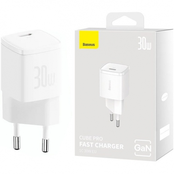 آداپتور شارژر فست شارژ بیسوس مدل Baseus Cube Pro Fast Charger 1C 30W CCXF000302