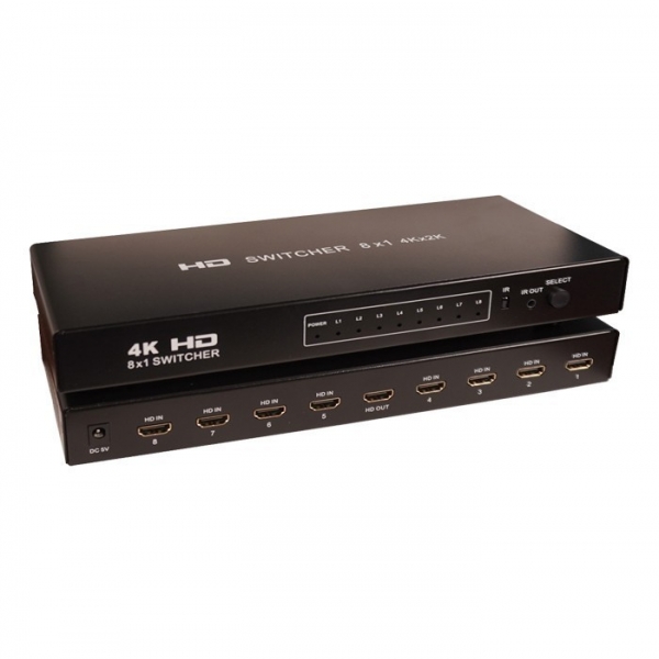 سوئیچ 8 پورت HDMI ورژن 1.4 کی نت مدل K-SWHD2008