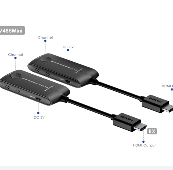 اکستندر hdmi وایرلس لنکنگ مدل extender hdmi LKV488 mini